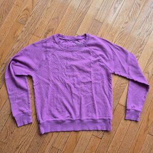 Athleta Sundown Sweatshirt Purple XS Flaw